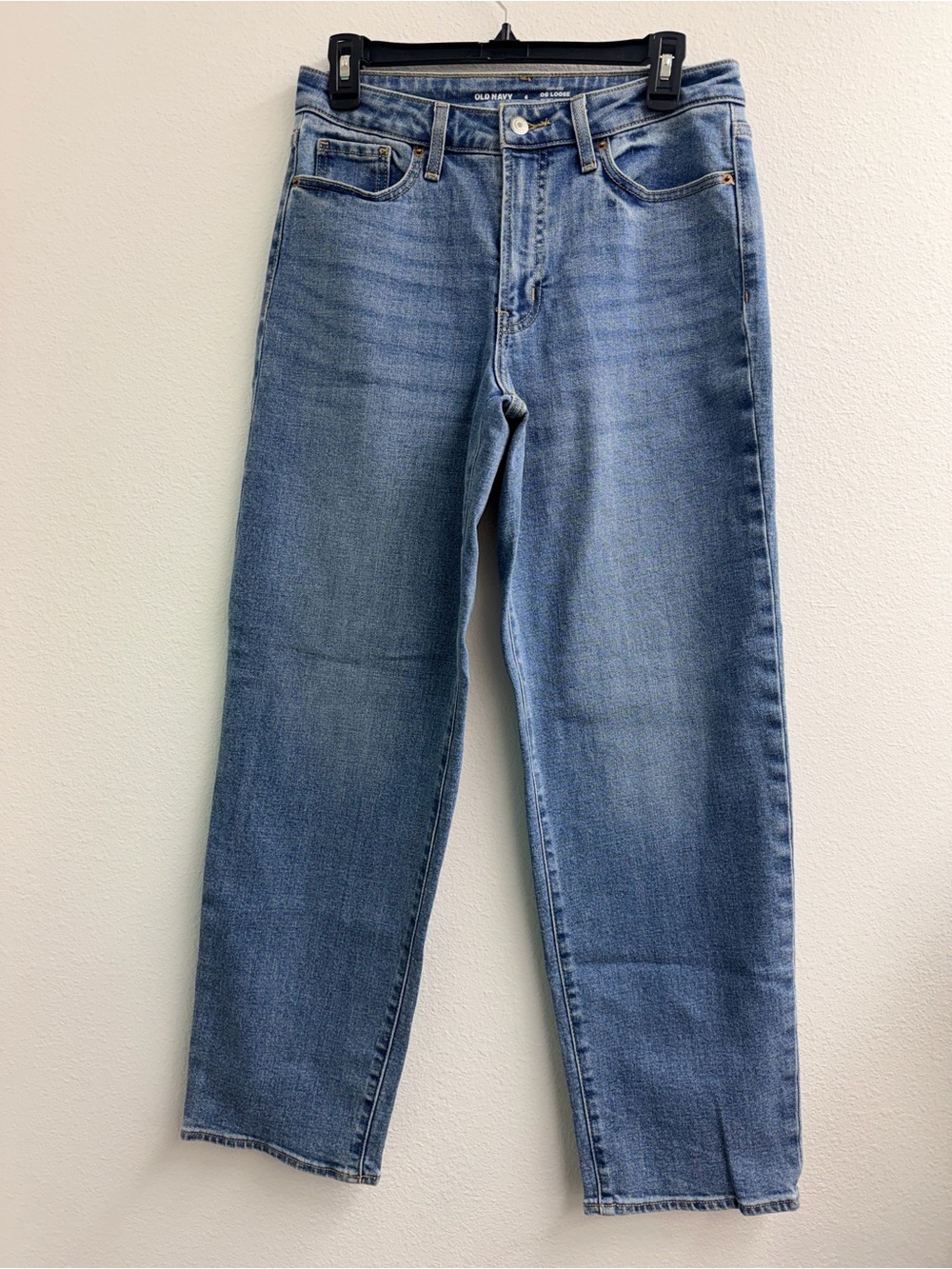 Old Navy women’s high rise OG loose blue denim Jeans size 6